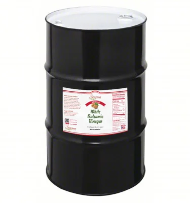 55 gallon drum of Walnut Infused White Balsamic Vinegar from Sonoma Farm